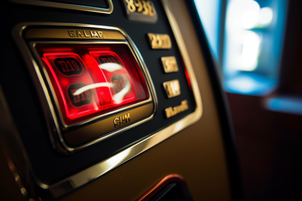 Casino machine close-up